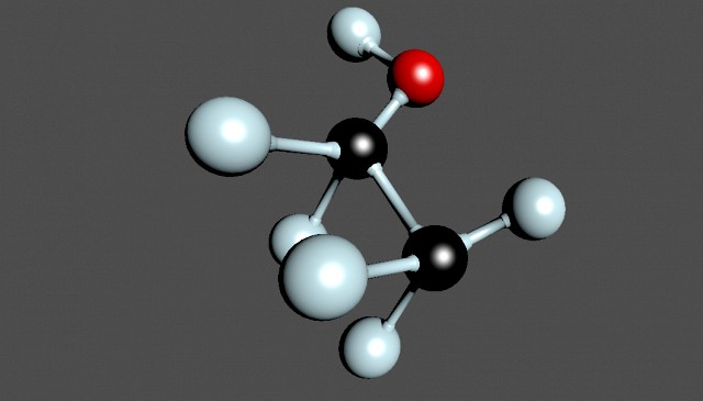the molecule of ethyl