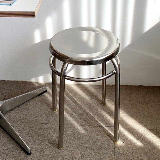 Stainless round stool