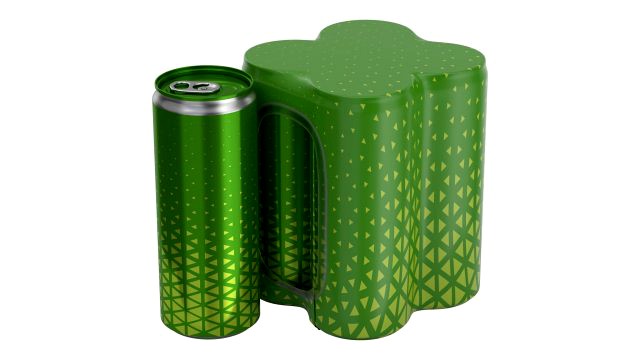 packaging wrapping for four slim 250ml beverage soda cans