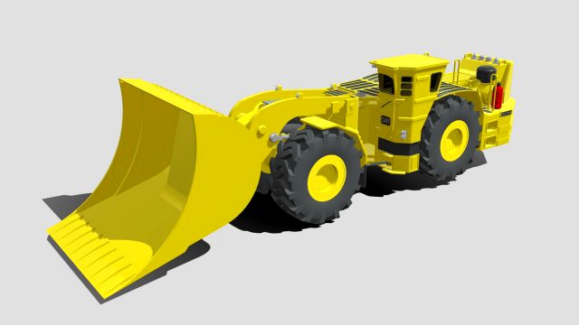 caterpillar loader r3000 3d model