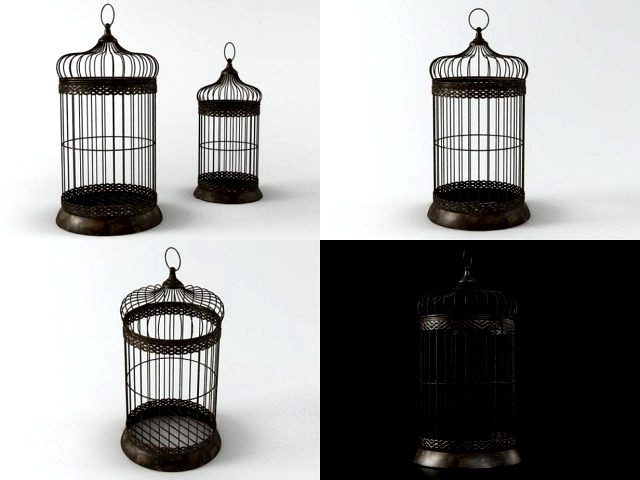 3d birdcage 02 model