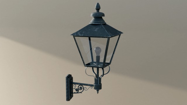 vintage wall street lamp