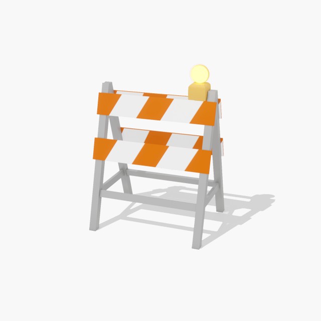 Road Closed Barrier