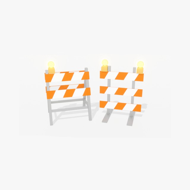 Road Closed Barrier Collection