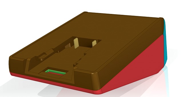 plastic housing with dewalt battery holder