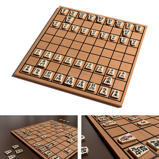 traditional shogi board