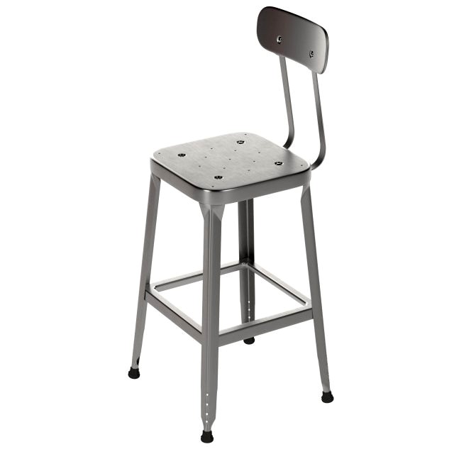 schoolhouse backed utility stool 26