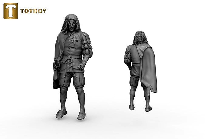 Writer Francisco de Quevedo 32 and 54mm scale -Golden Heroes | 3D