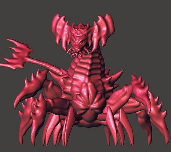 DESTROYAH BABY 2ND FORM GODZILLA KAIJU 6 POSE BUNDLE Hi-Poly STL | 3D