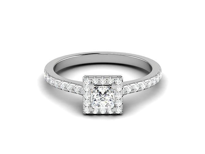 very hot popular diamond setting solitarire ring 12 | 3D
