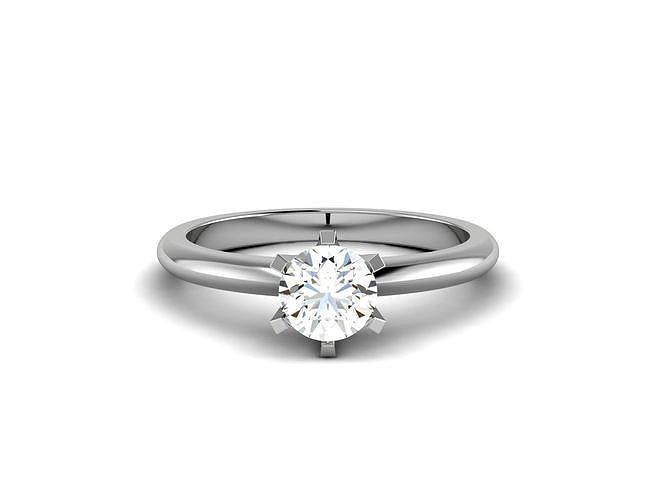 very hot popular diamond setting solitaire ring 13 | 3D