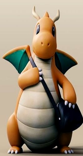 Dragonite Pokemon figure | 3D