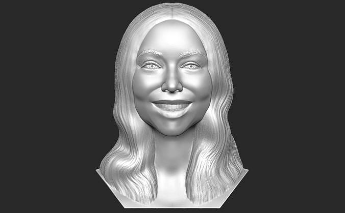 Mariah Carey bust for 3D printing | 3D