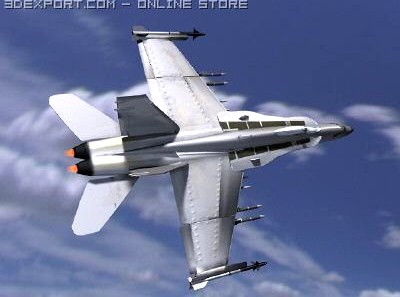 F 18 3D Model