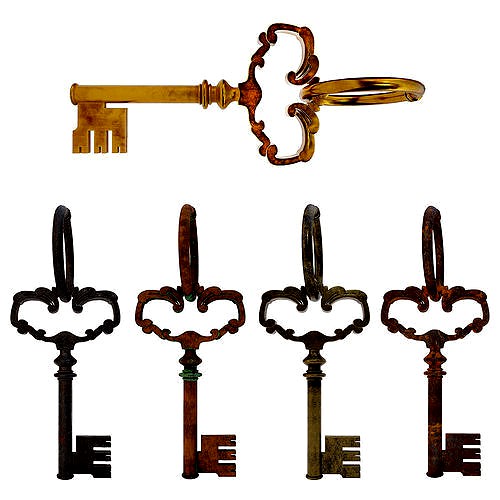 Old key 3d model