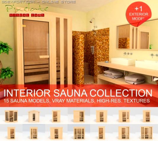 Sauna Collection 3D Model