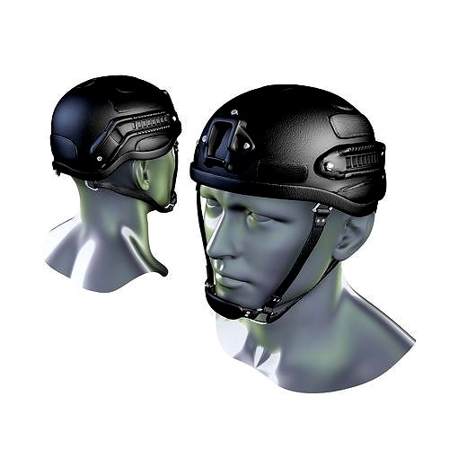 Ballistic Tactical Helmet Low Poly