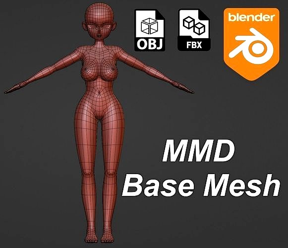 MMD Female Base Mesh