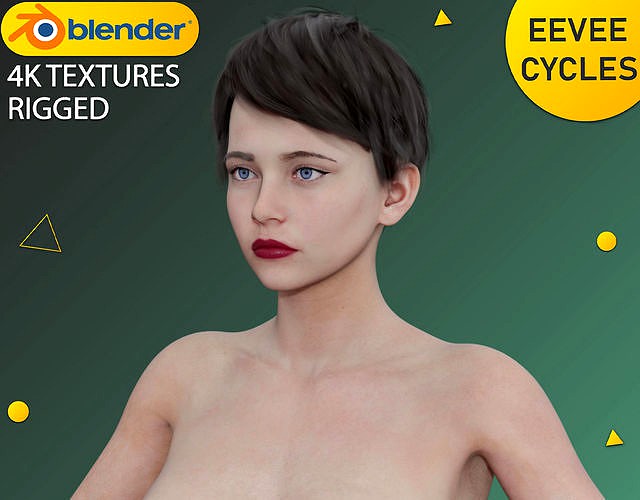 Realistic Advanced Female Character 56 - Rigged - 4K Textures