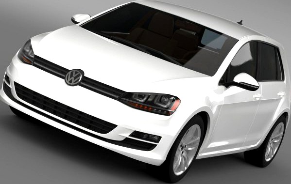 Volkswagen Golf TSI 5d 2015 3D Model