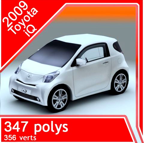 2009 Toyota iQ 3D Model