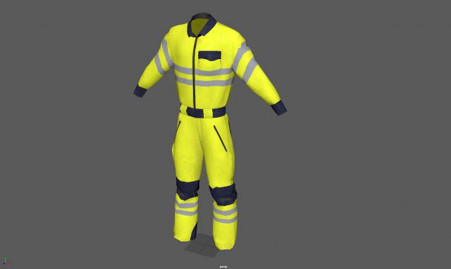 high vis safety workwear yellow