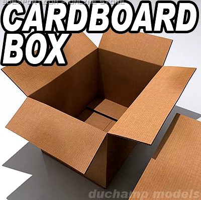 Cardboard Box 3D Model