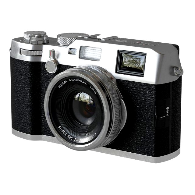 compact premium fujifilm x100f silver camera