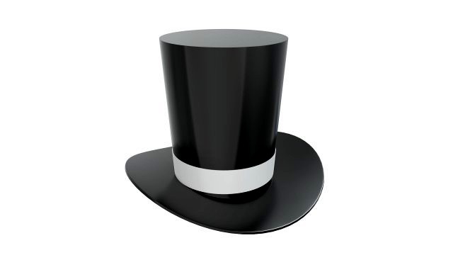 magician cylinder hat