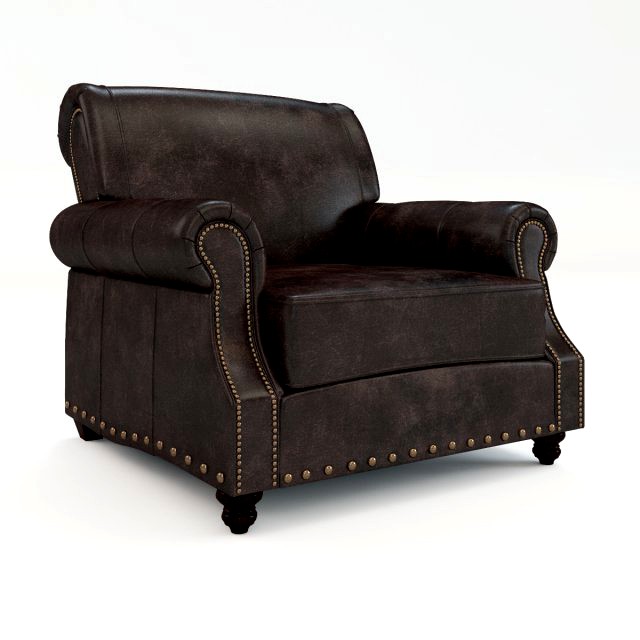 landry leather armchair