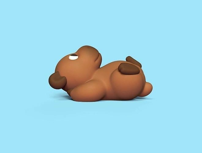 Capybara Lying | 3D