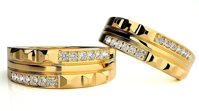 Wedding Band - 387 | 3D