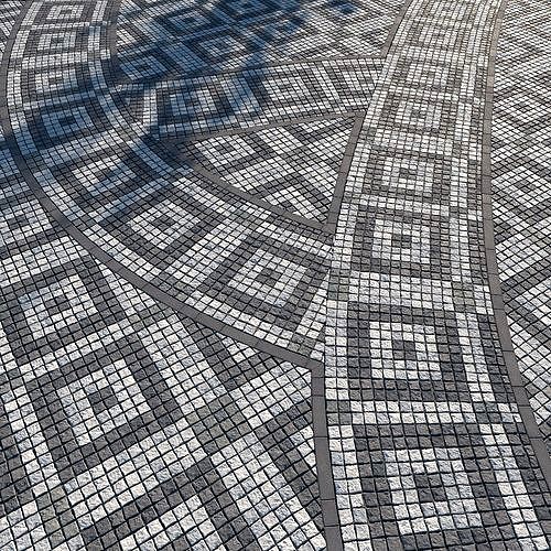 8K Large Area Cobblestone 01 - 3 Variaton
