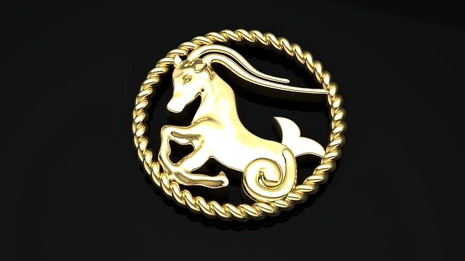 Capricorn pendant 3D model | 3D