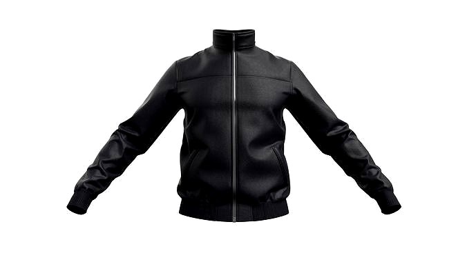 Mens Leather Jacket - Marvelous Designer