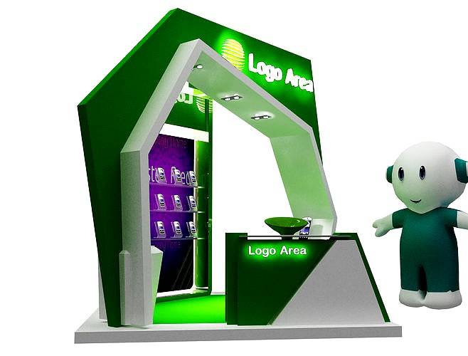 kiosk partition booth a57
