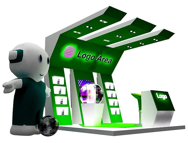kiosk partition booth a55