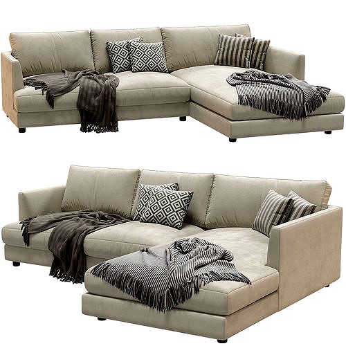 West Elm Haven Sectional Chaise Sofa