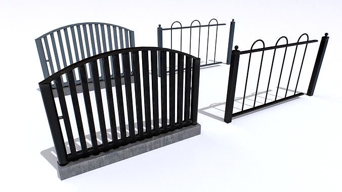 Metal Fences Pack 4