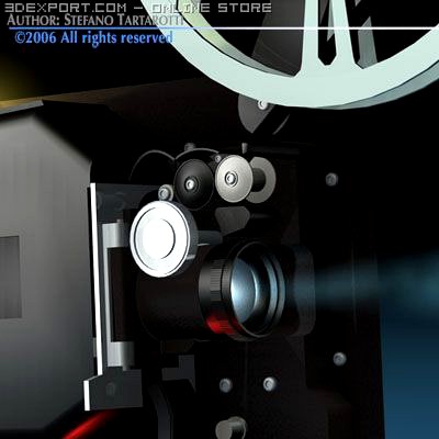 Film projector 3D Model