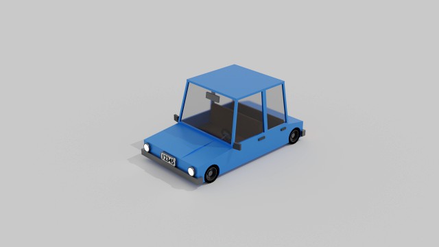Basic lowpoly car
