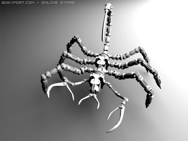 Cybernetic scorpion 3D Model