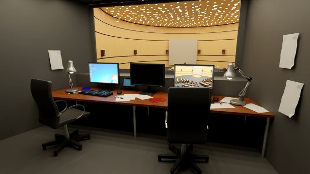 VR Conference Hall Council Parliament Control Room