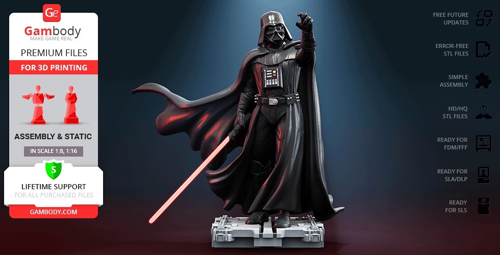 Lord Darth Vader 3D Printing Figurine | Assembly