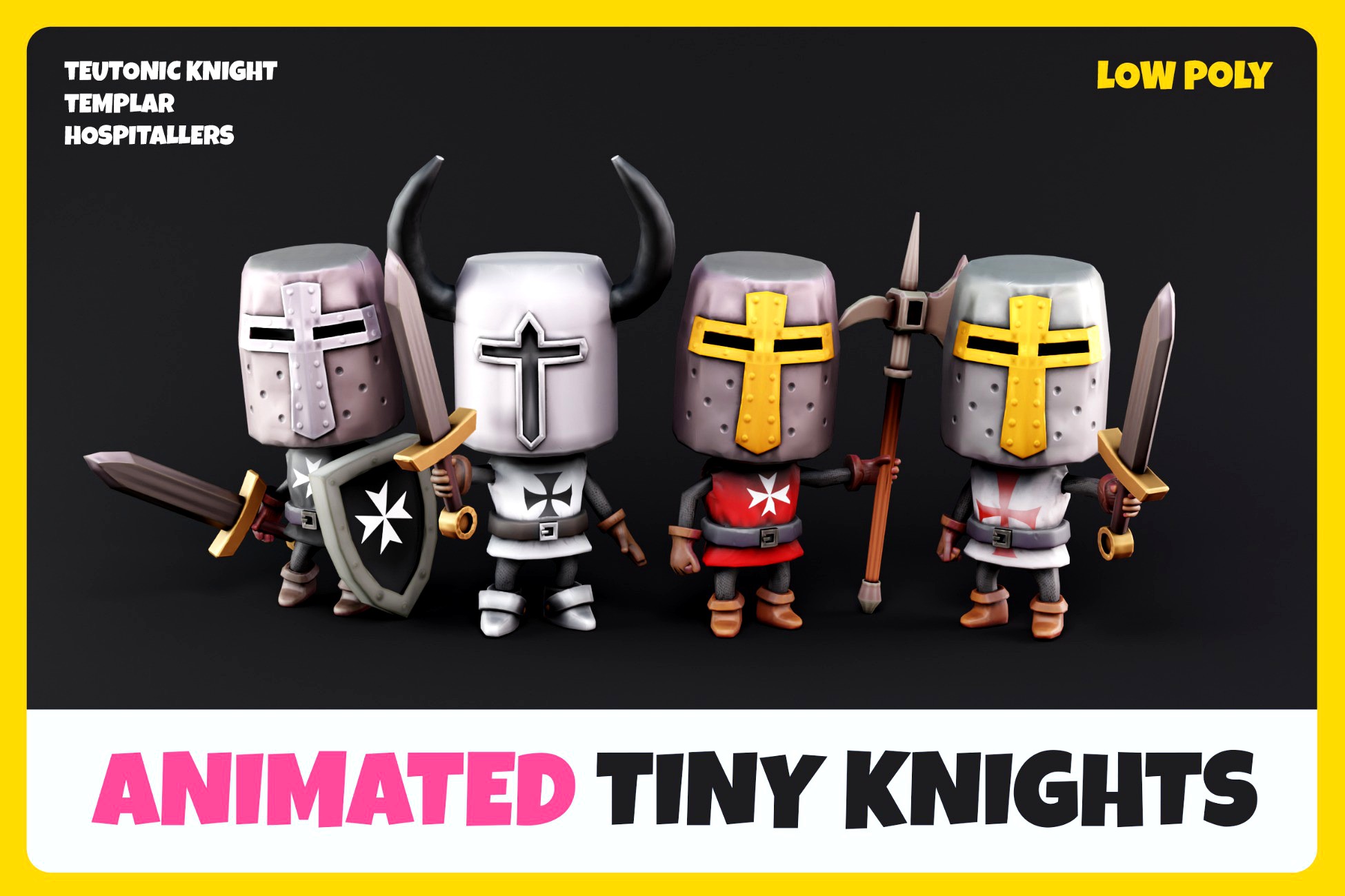 Tiny Knights - Low Poly Characters