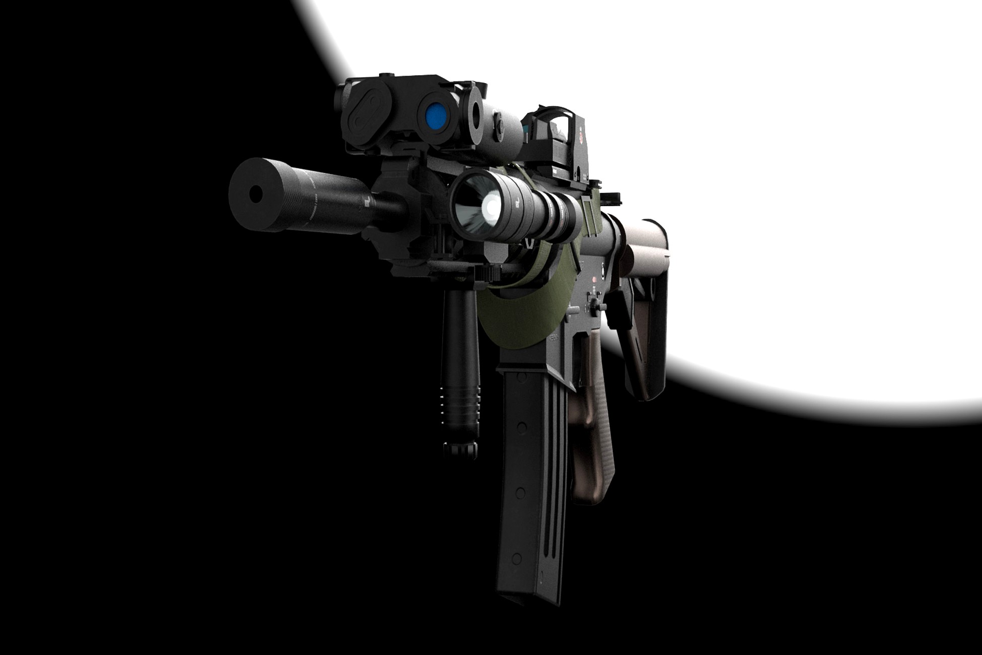 m416 weapon 3d model