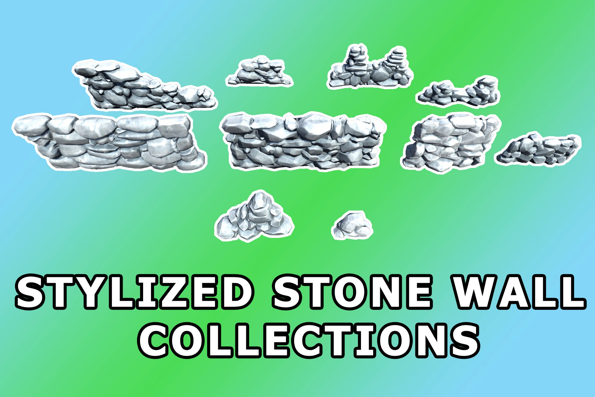 Stylized Stone Wall Collections
