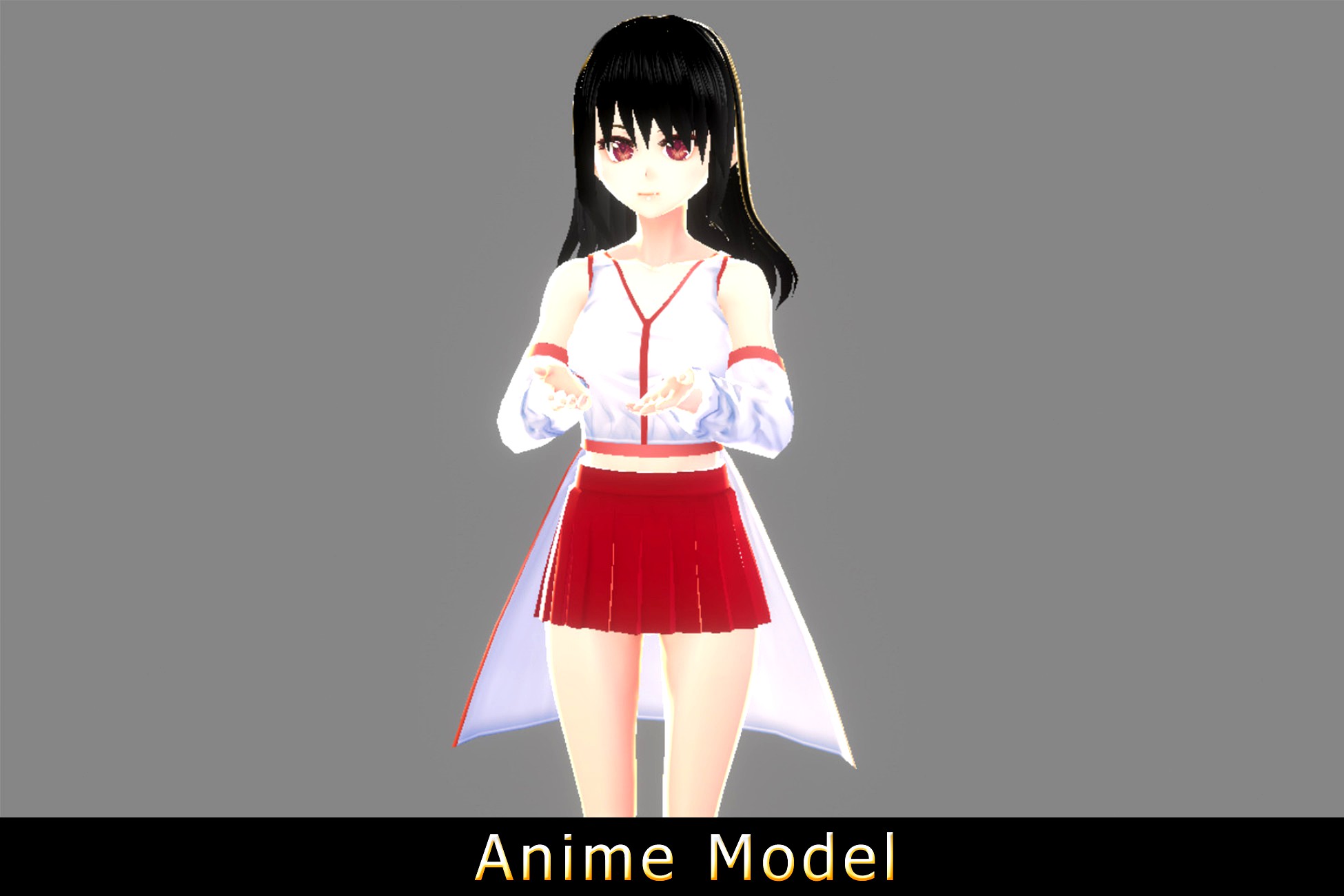 【Original】Anime Character : Sakura (Miko V1 / Contain VRM)