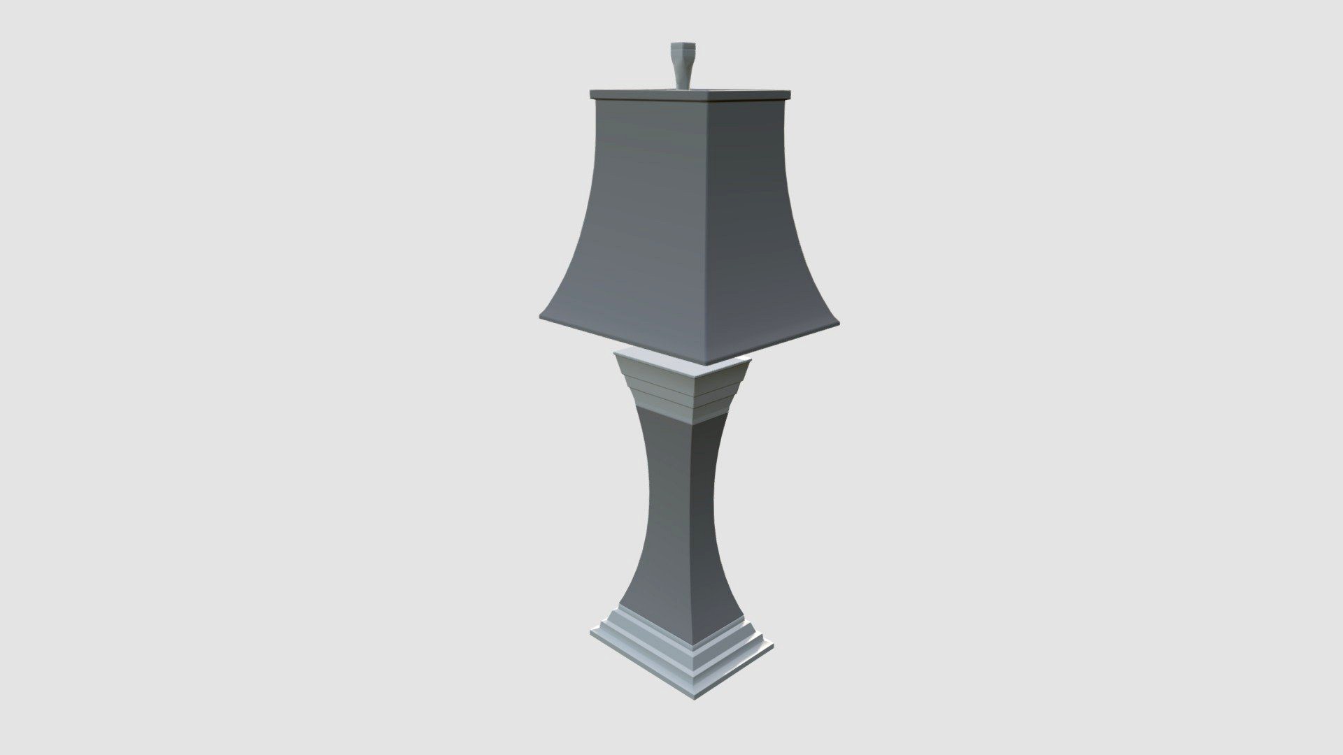 Highly detailed model of lamp