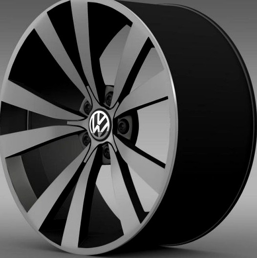 VW Beetle 2012 rim 3D Model